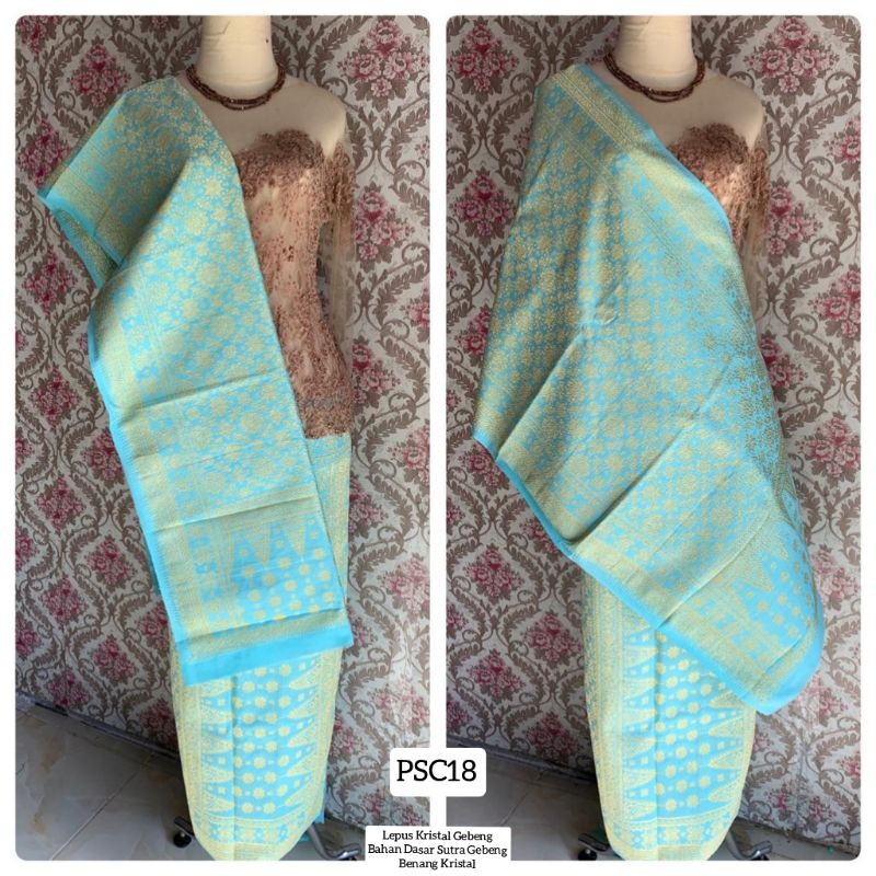 SONGKET PALEMBANG ASLI TENUN TANGAN || LEPUS KRISTAL GEBENG