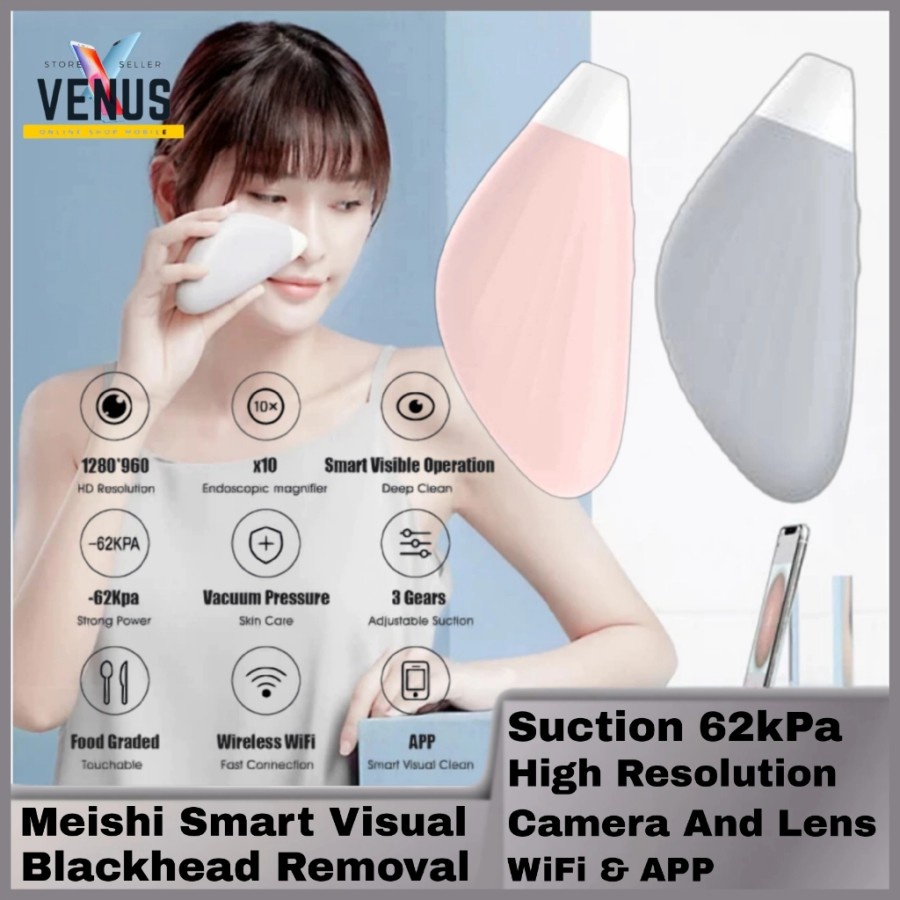 Meishi Smart Visible Blackhead Remover Pembersih Komedo dengan kamera