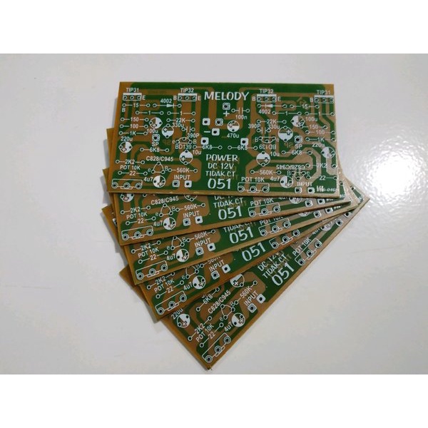 PCB Power Amplifier Mobil Melody 12 Volt Non CT 30 - 60 watt