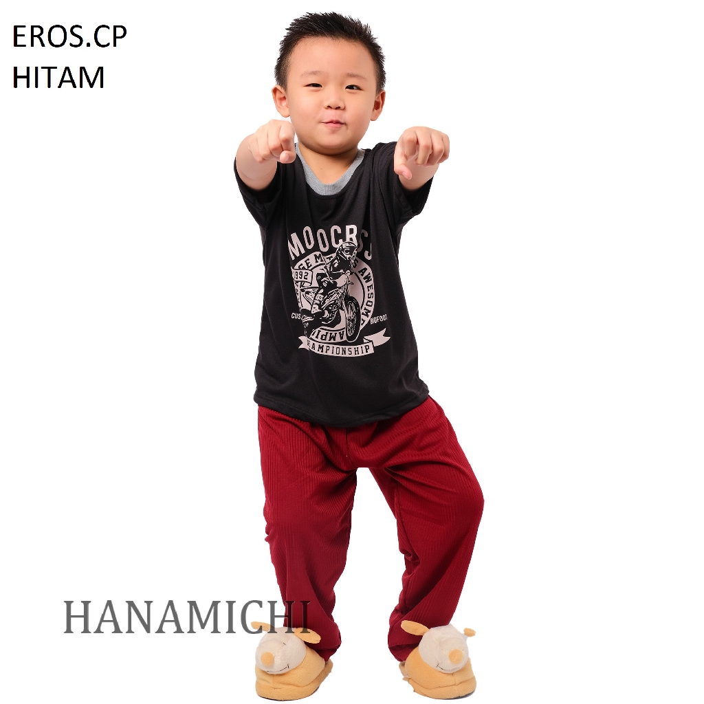 Hanamichi EROS.CP Baju Tidur Anak Lengan Pendek