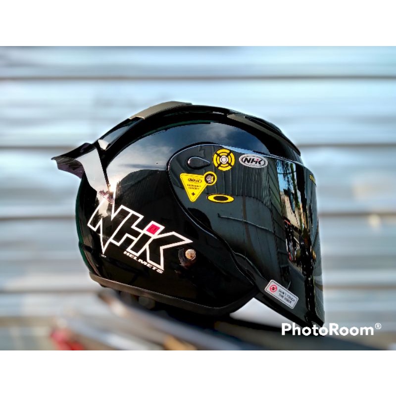 HELM NHK R6 PAKET GANTENG VENOM VISOR WITH SPOILER +STIKER-5