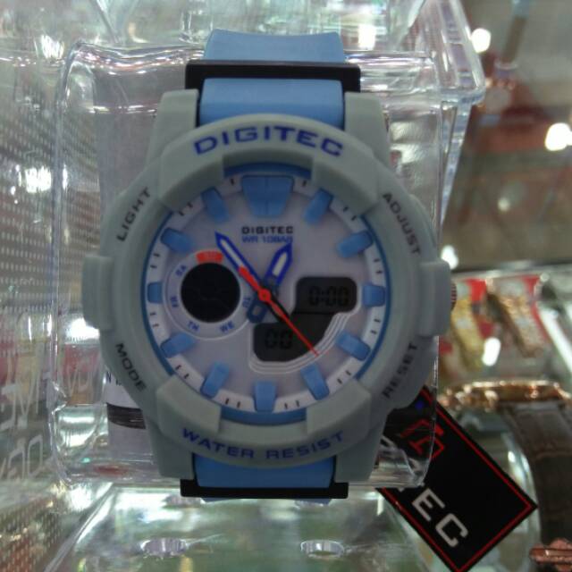 Jam Tangan Wanita DIGITEC rubber analog/digital Original