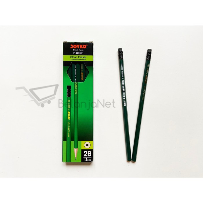 Pencil | Pensil Joyko 2B dengan Penghapus P-88ER [1 LUSIN]