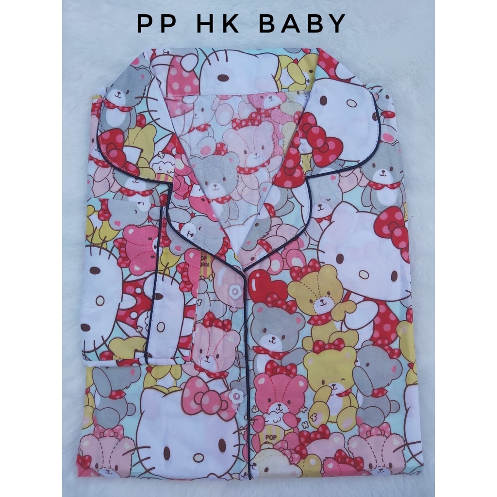 BJ-Piyama PP Wanita Murah Dewasa Motif Karakter -  Baju tidur Lengan Panjang-HK Baby