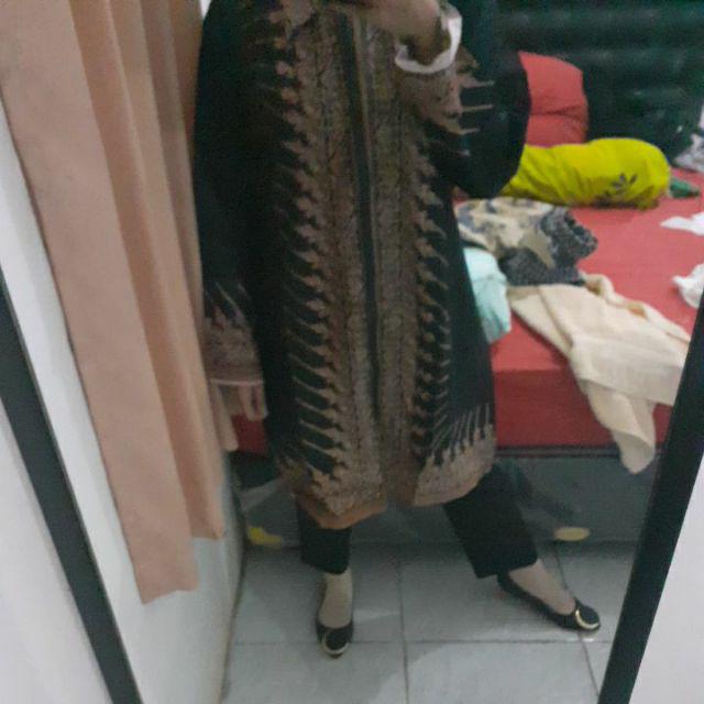 Terlaris Serut Genes Jelita Tunic Navbor Yelbor Whitbor Creambor Tunik Batik Modern Hrb030 Dolbi Dob