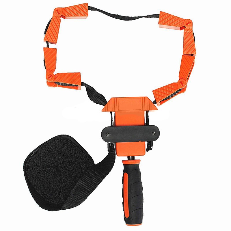 Bisa COD Alat Penjepit Bingkai Kayu Adjustable Rapid Corner Clamp Strap Band 4 Jaws - ACAMPTAR ACM25