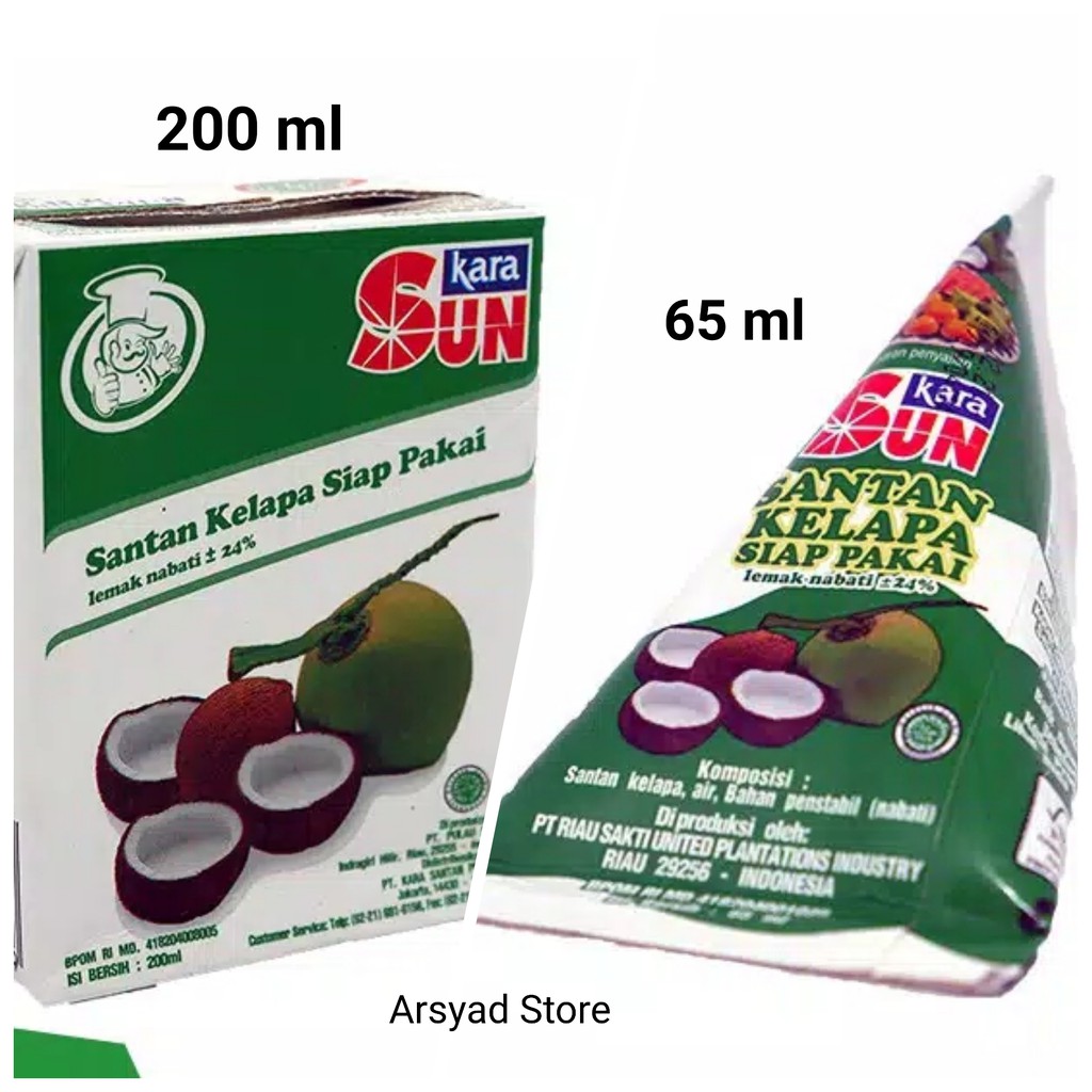

SUN KARA Santan Kelapa 65 ml atau 200 ml
