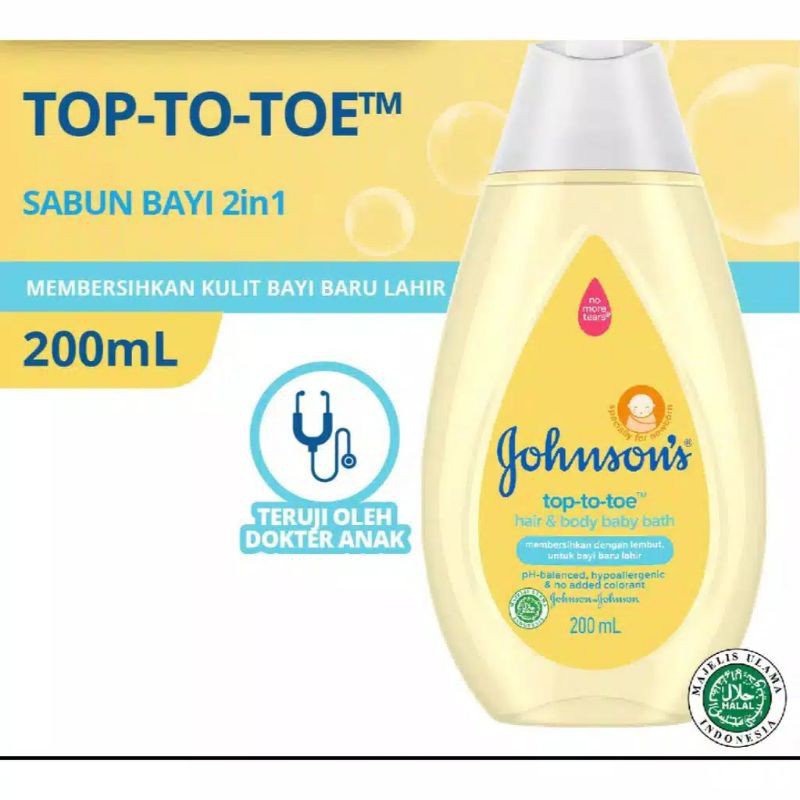 Johnsons Top to toe 200 ml Sabun Bayi 2 in 1 200ml