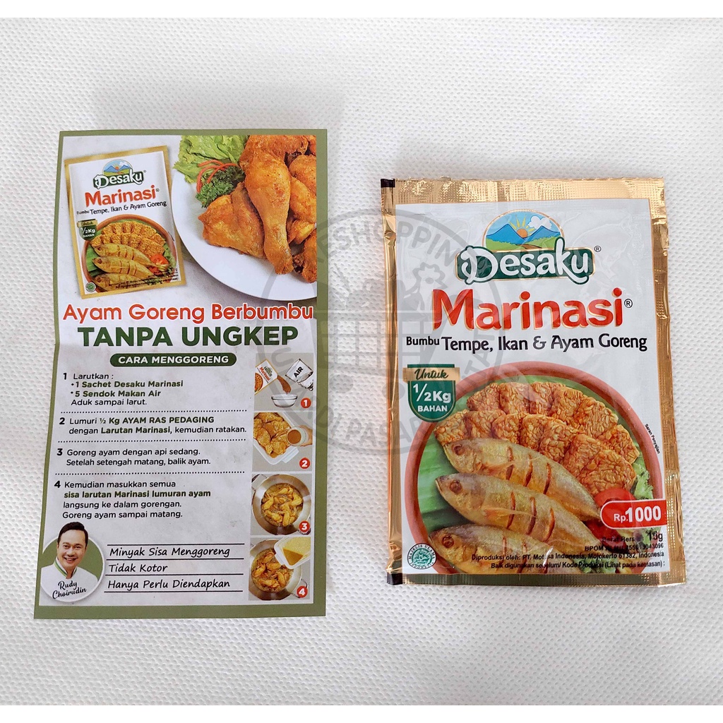 Desaku Marinasi Bumbu Tempe,Ikan &amp; Ayam Goreng Kemasan 15gram