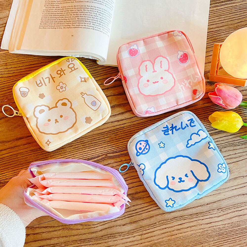 Dompet Pembalut / Dompet Kecil Japan / Pouch Kecil / Dompet Kecil Kartun Untuk Pembalut