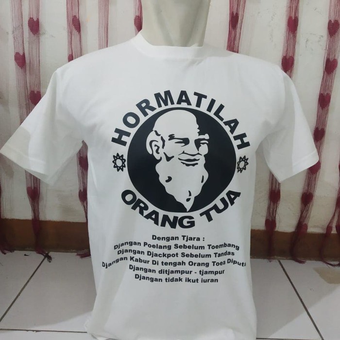 BIG SIZE 3XL 4XL...kaos/t shirt/baju keren MEME ORANG TUA 09