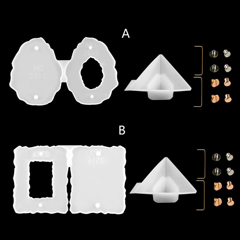 Glitter Photo Frame Epoxy Resin Casting Mold Irregular Picture Frame Mold Silicone Mold DIY Personalized Photo Frame Molds Craft