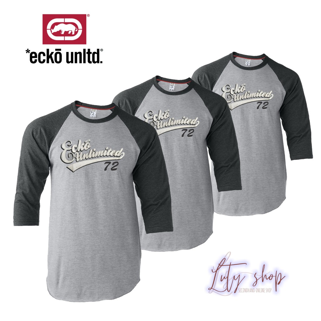 ECKO UNLIMITED MAN TSHIRT RAGLAN ORIGINAL (PRELOVED/SECOND)