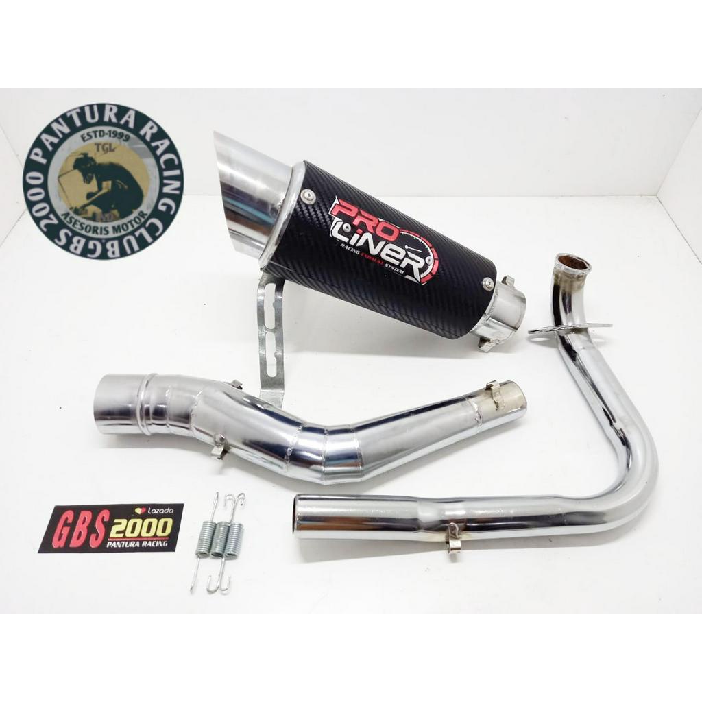 Knalpot Proliner Karbon Vario 125 150 LED NEW Krum