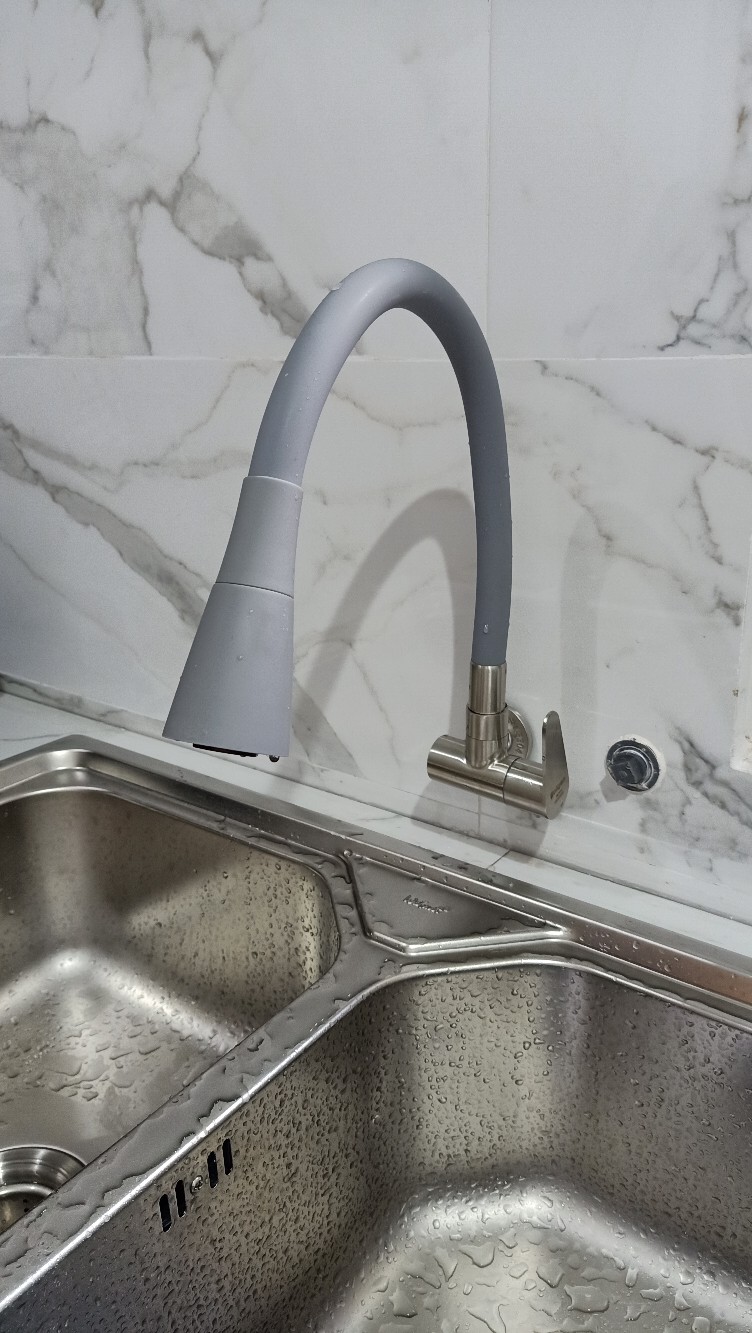 Kran Angsa Fleksibel Dapur Keran Cuci Piring Nylon Soligen