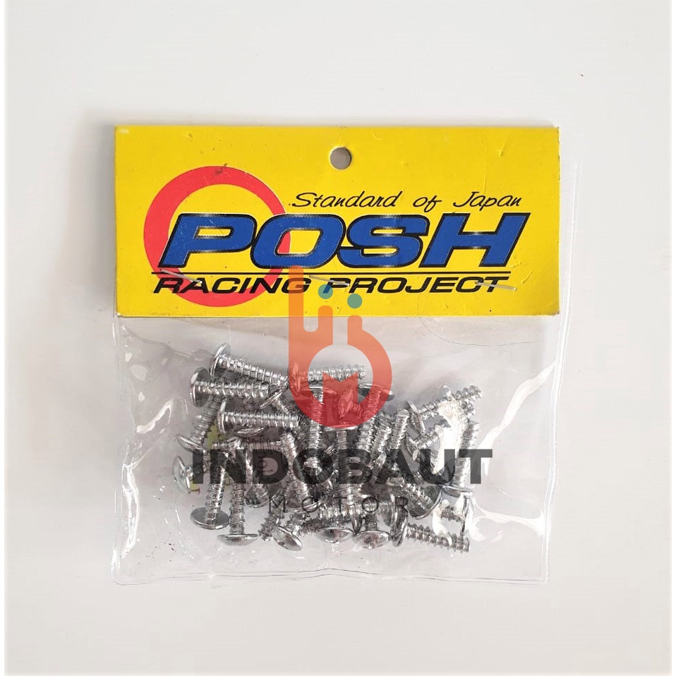 Grosir Sekrup Baut Body Set Honda Vario Obeng Plus Chrome