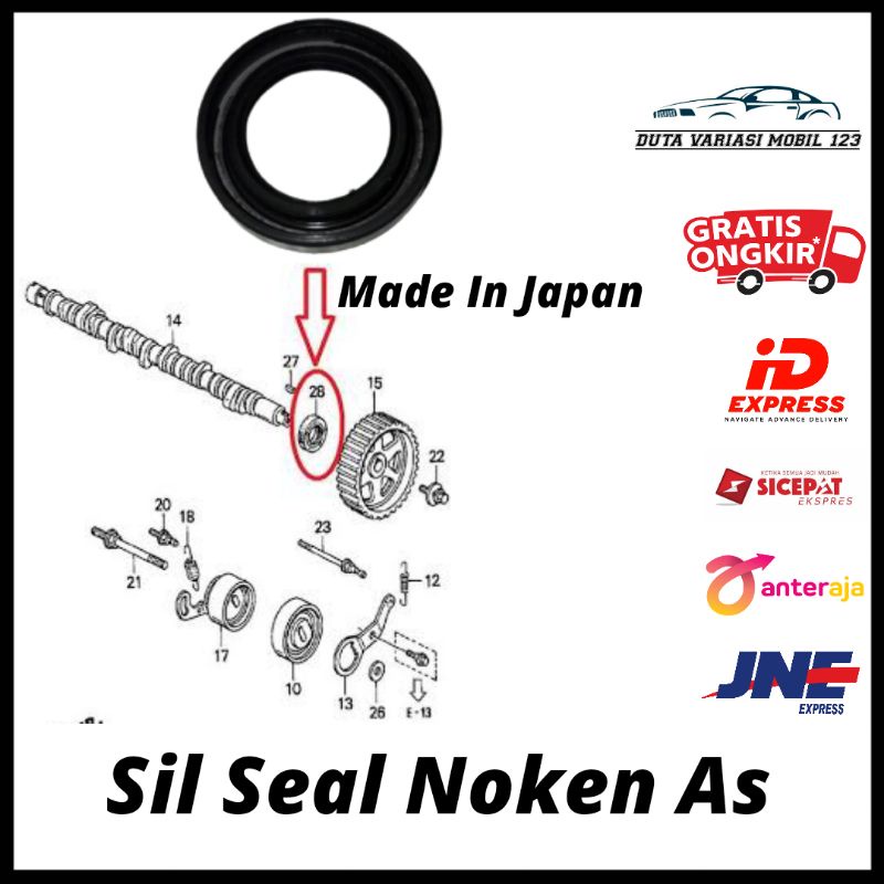 Sil / Seal Noken As Grand Civic, Civic Nova/Nouva, Civic LX