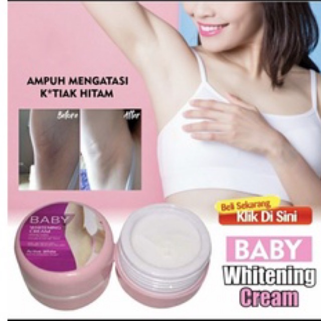 DBI - Baby Whitening Krim - Cream Pemutih Badan, Ketiak, Leher,Pantat dan Selangkangan Sangat GRATIS ONGKIR COD