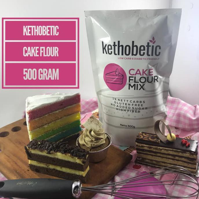 

Super Sale Kethobetic Tepung Keto Untuk Bolu Kue Low Carb 500Gr Bestseller