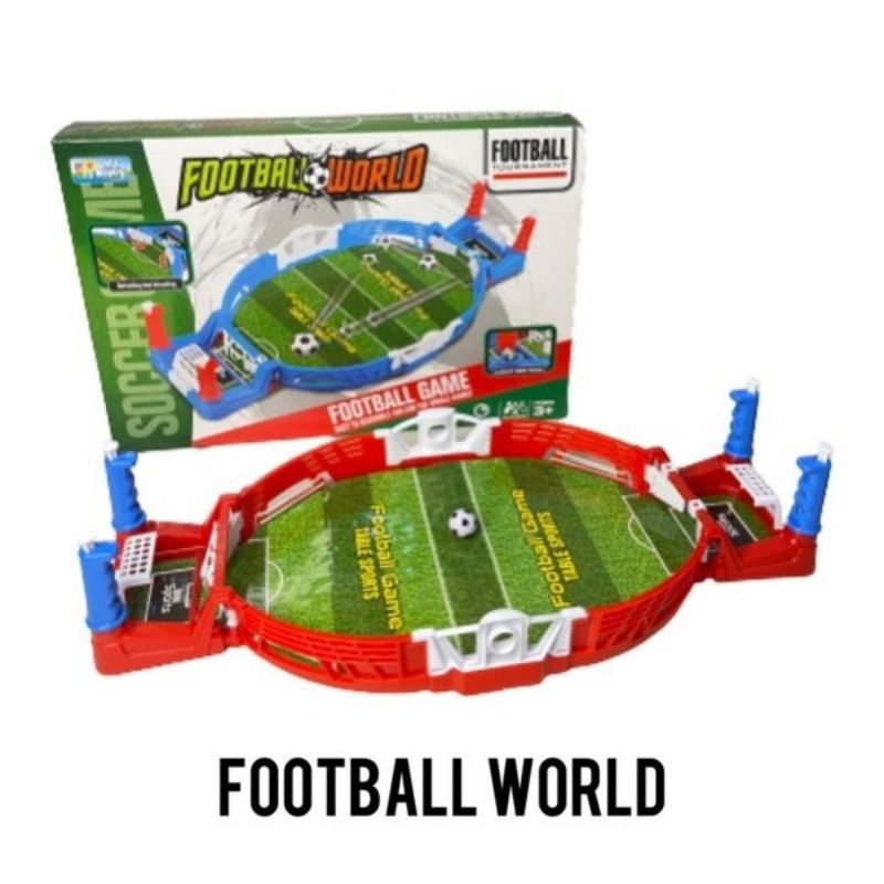 Mainan football game table sport mainan lapangan sepak bola lengkap tinggal pakai kemasan dus box