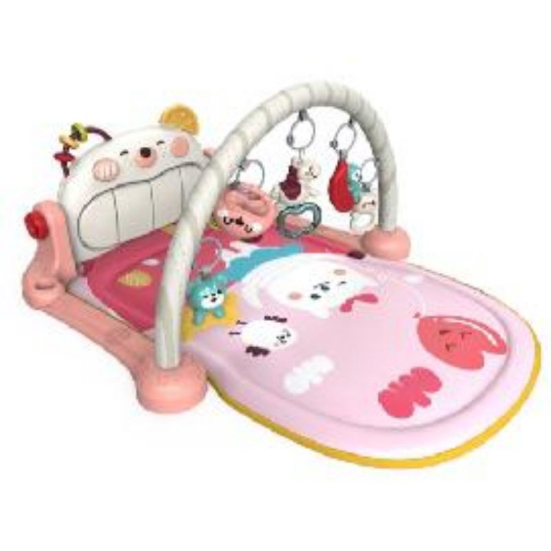 Baby Play Gym Mainan Anak Bayi Rattle &amp; Piano Playmat Matras Right Start