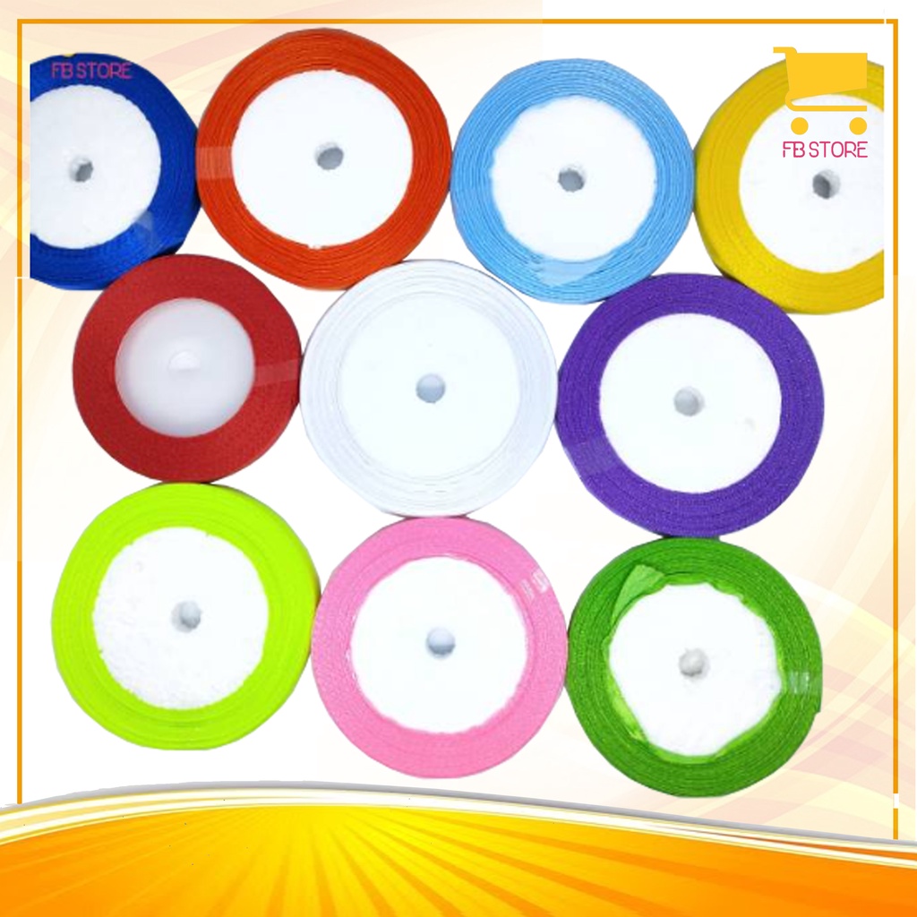 

Pita Kain Satin 3/8" Inch 1 Cm Per Roll 20 Yard
