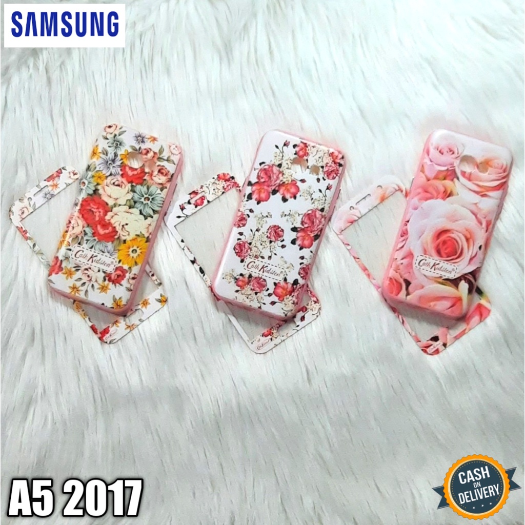 Case Hp Samsung A5 2017 Softcase 360 Motif CK + Tempered Glass