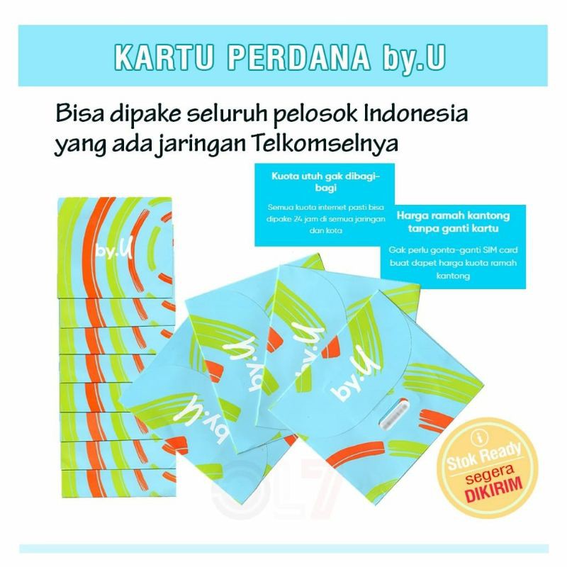 gratis ongkir kartu unlimited 15 GB byU yang bikin kmu tenang setiap saat