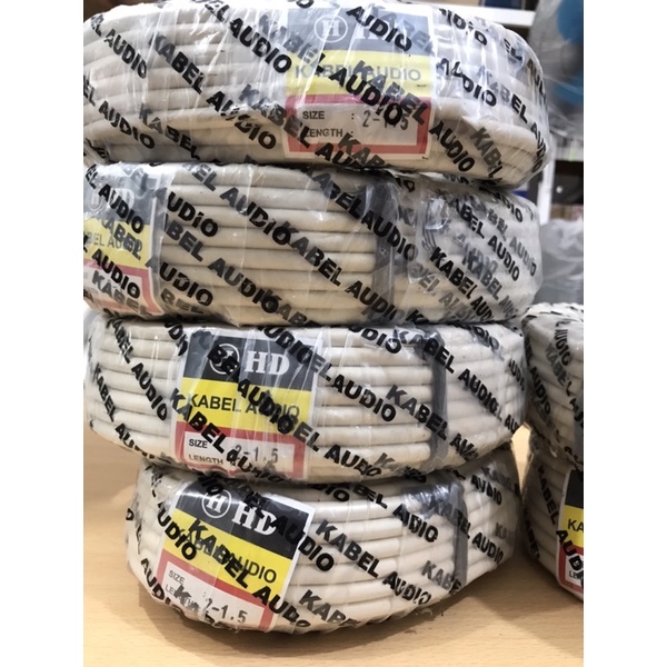 KABEL TUNGGAL KAWAT AUDIO HD NYM 2x1.5 2 x 2.5 mm PANJANG 20meter