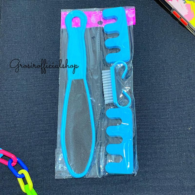 Alat PEDICURE Kikir Penghalus Kulit Tumit Amplas Kapalan Kaki  Set Telapak Kaki &amp; Kuku