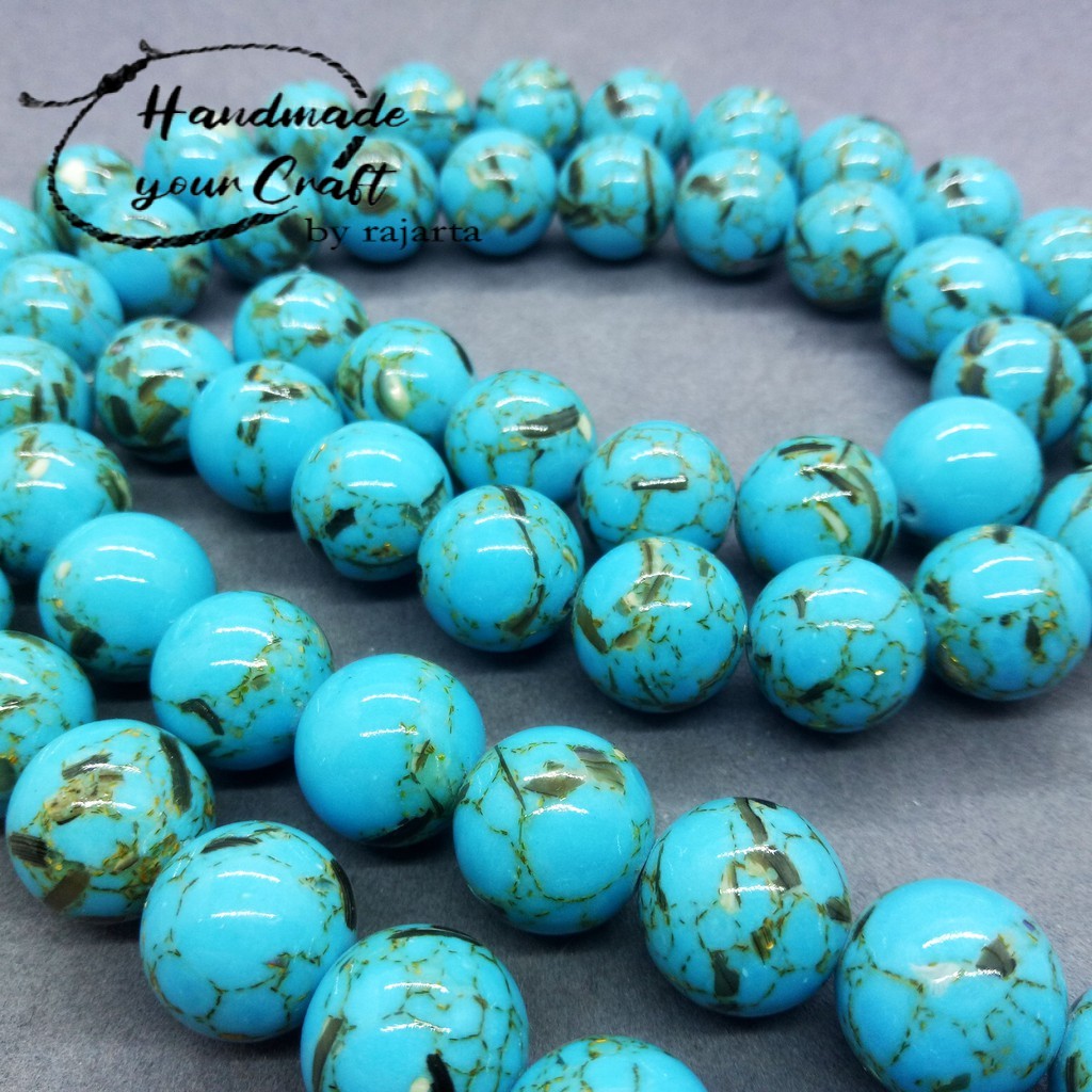 Butir Batu Shell Turquoise Natural Loose Stone