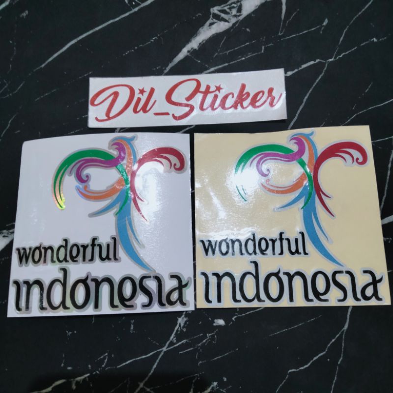 

STICKER WONDERFUL INDONESIA CUTTING
