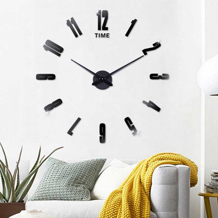 Jam Dinding DIY Giant Wall Clock Quartz Creative Design - DA06