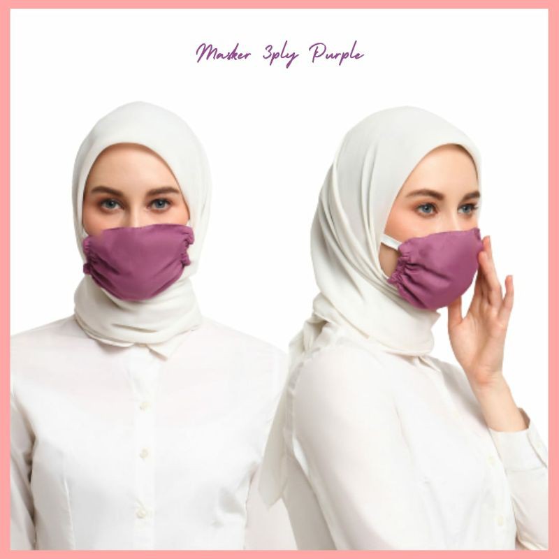 MASKER KAIN KATUN POLOS 3PLY HARGA MURAH GRATIS ONGKIR STORE