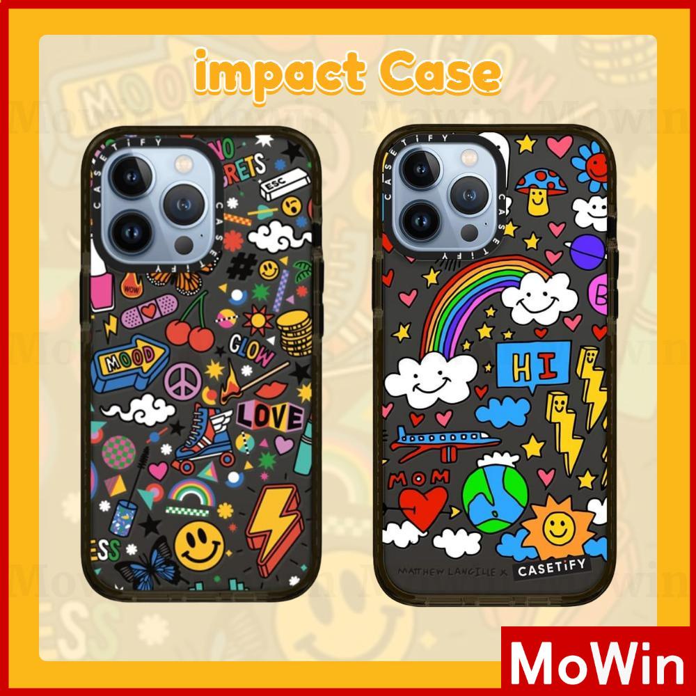 Soft Case Pelindung Kamera Bahan Silikon Tpu Tebal Motif Kartun Graffiti Untuk Iphone 13 Pro Max 12 Pro Max 11 Pro Max 7 8 Plus Xr Xs Max 11 Pro 7 8 Plus