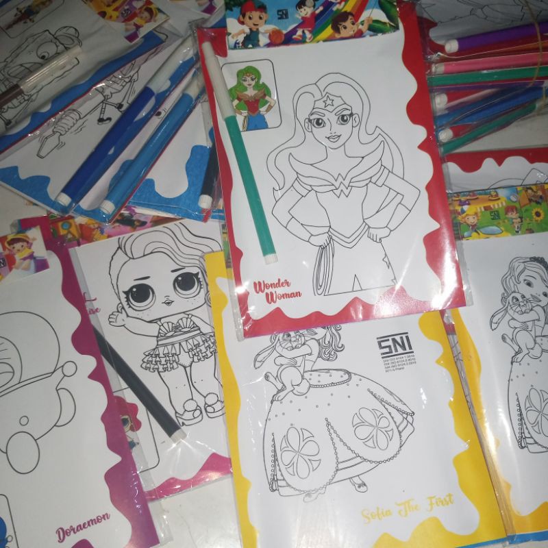 

Buku spidol mewarnai isi 10 pcs