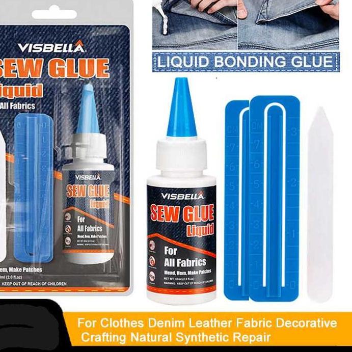 

DISKON BRANDS FESTIVAL Lem Perekat Khusus Kain Kulit Visbella Sew Glue 60ml !