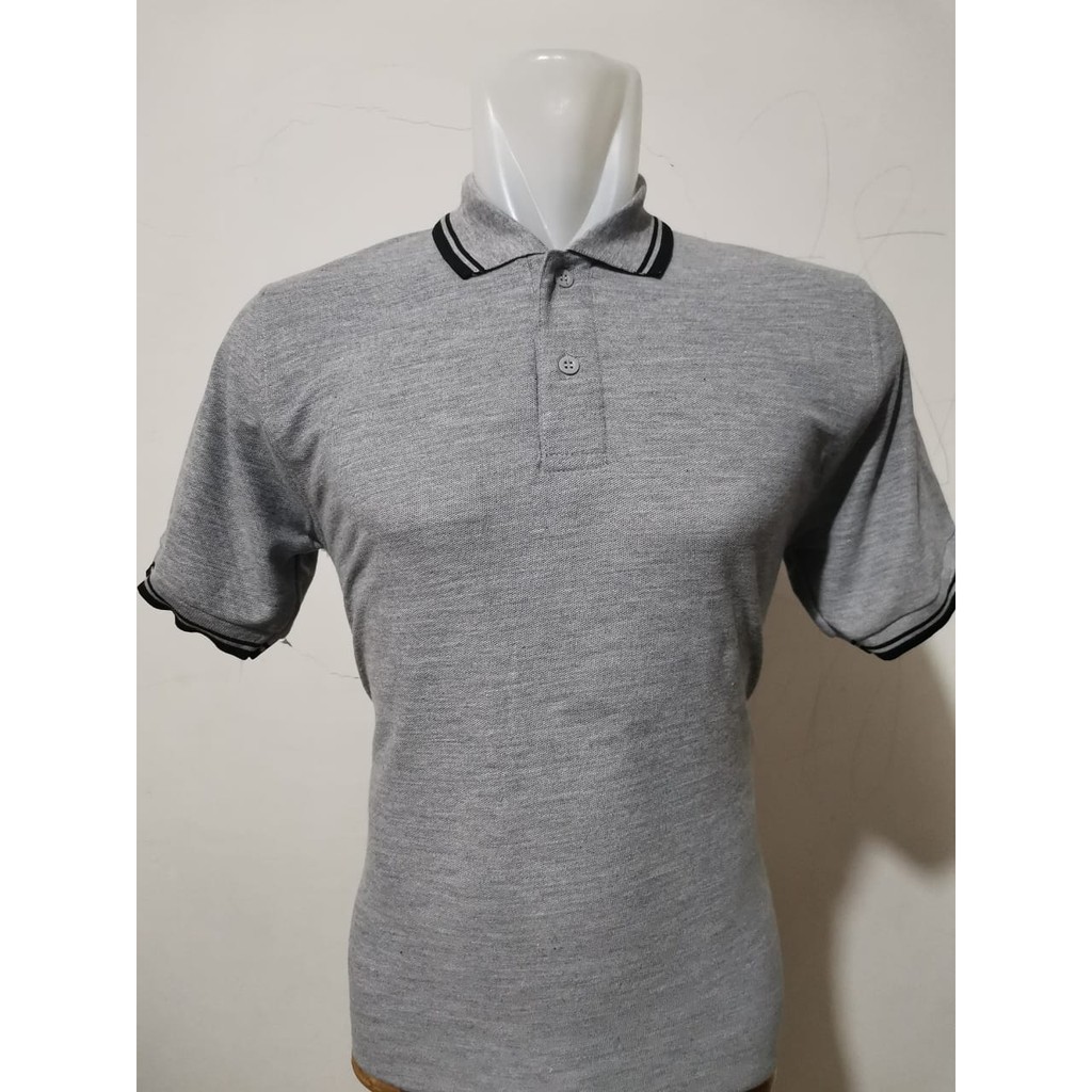 Noveli wear - Kaos polo shirt pria berkerah list stripe | kaos kerah pria seragam polos M L XL XXL