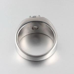 Promo Cincin Pria 316L Stainless Steel Crystal Cubic Zirconia Berkualitas