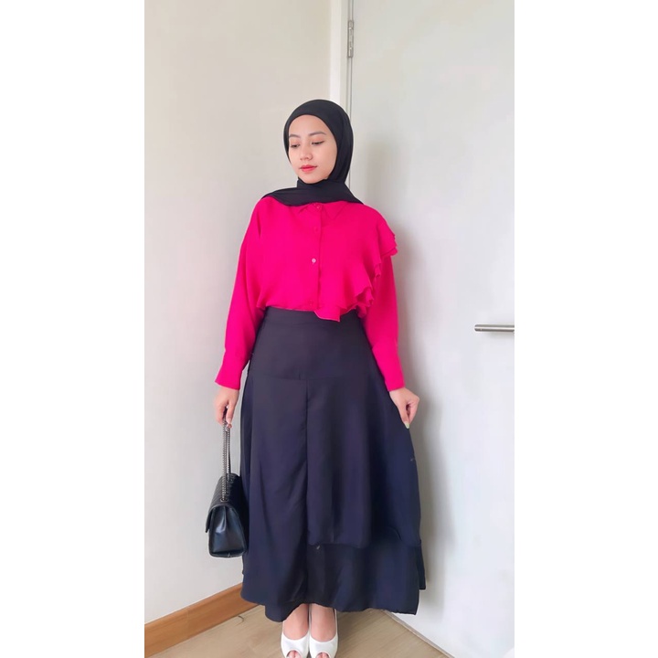 BEFAST - ZSO OOTD Rok Wanita CHAMILA / MONALICA ROK SKIRT / Rok Wanita Terbaru / Rok Kondangan/Pesta / Fashion Wanita Hijab / Rok Polos Casual / Bawahan Rok Wanita Modis / Rok Maxy Formal / Terlaris / Trendy / OUTFIT Wanita Hijab