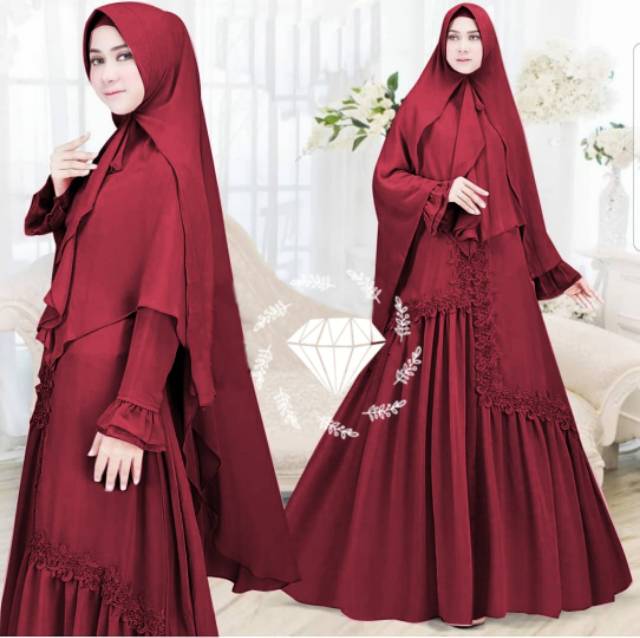 SYARI HANDAYANI MOSCREPE PREMIUM, GAMIS, MUSLIM