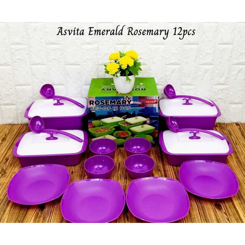 Prasmanan Set Kaca Prasmanan Set Batik Ariana Serving Set Asvita Rosemary Piring makan