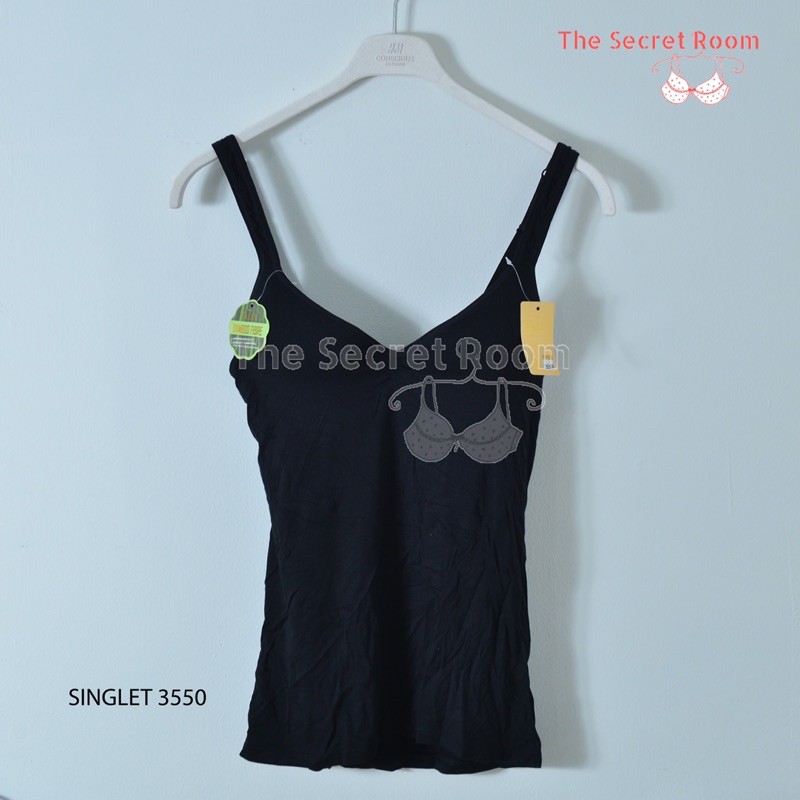 TALLY SINGLET TANK TOP 3550 I ADA BUSA | TALI BISA DIATUR I BAHAN KATUN BAMBOO I FREE SIZE