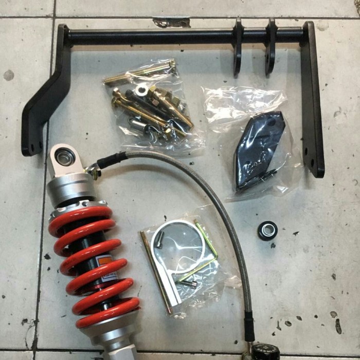 Shockbreaker Tabung NUI Aerox 155 +Braket - Monoshock Tabung Aerox 155