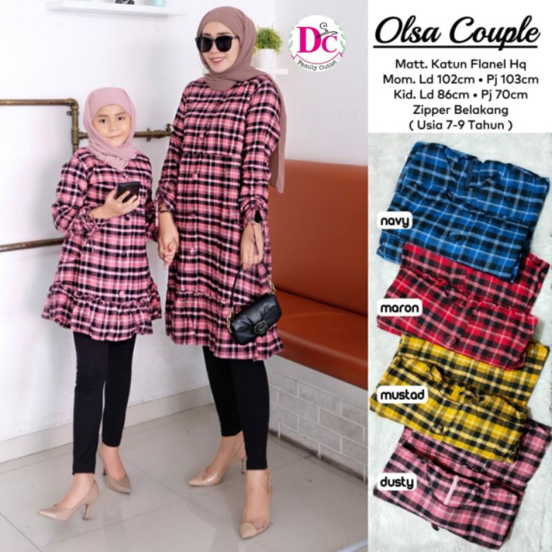 OLSA COUPLE BY DC. ATASAN TUNIK COUPLE MOM AND KIDS RECOMMENDED