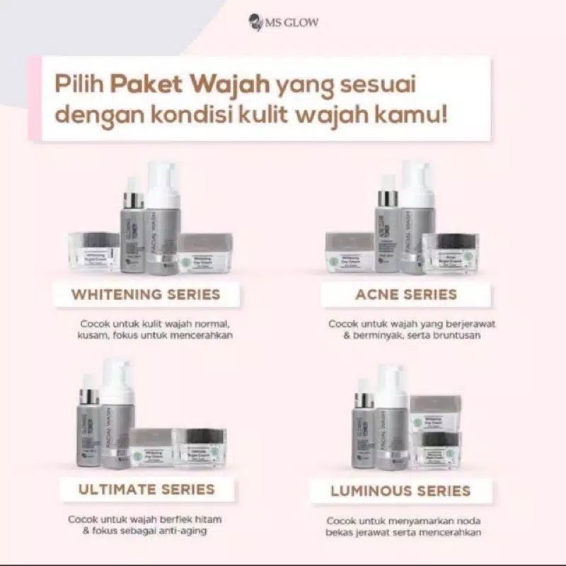 MS GLOW PAKET WAJAH