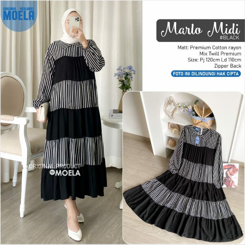 Marlo  Midi Dress Ori Moela