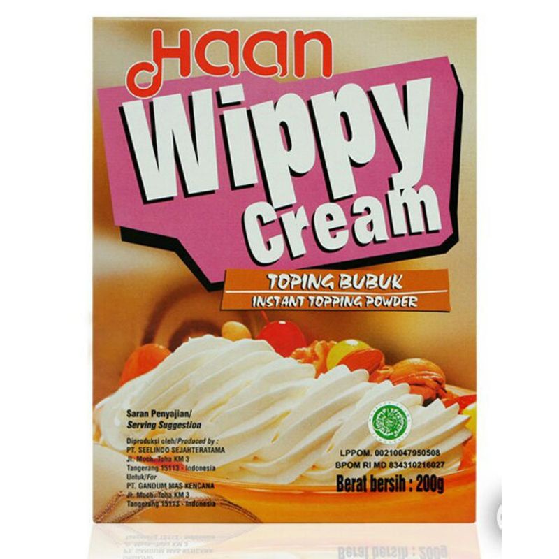 haan whippy cream