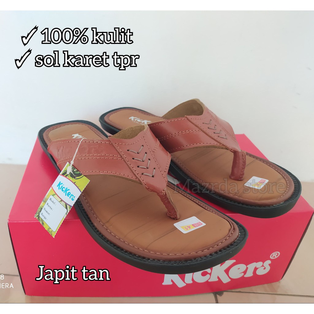 SANDAL KULIT PRIA KICKERS /SANDAL PRIA ?SANDAL TERLARIS