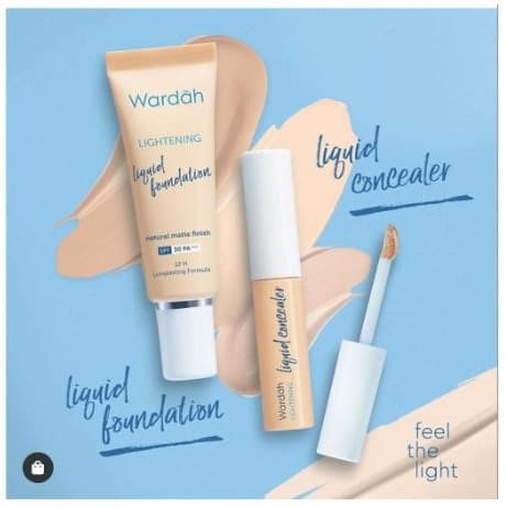 ★ BB ★ WARDAH Lightening Liquid Foundation 25 ml | Concealer Lightening 7 gr